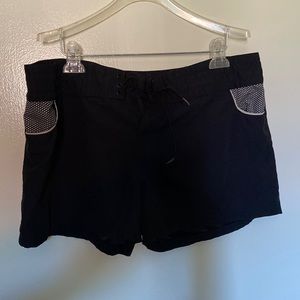 Black swim board shorts classic